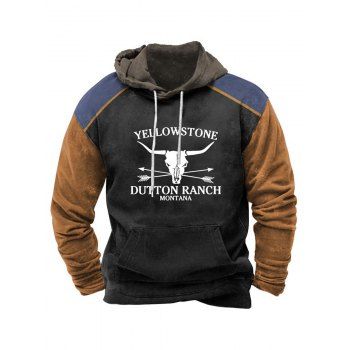 Cow Head and Letter Print Hoodie Colorblock Patchwork Kangaroo Pocket Hoodie, Multicolor a
Cow Head and Letter Print Hoodie Colorblock Patchwork Kangaroo Pocket Hoodie, Multicolor a