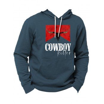 Cow Letter Graphic Print Drop Shoulder Hoodie Kangaroo Pocket Drawstring Casual Hoodie, Deep blue
Cow Letter Graphic Print Drop Shoulder Hoodie Kangaroo Pocket Drawstring Casual Hoodie, Deep blue