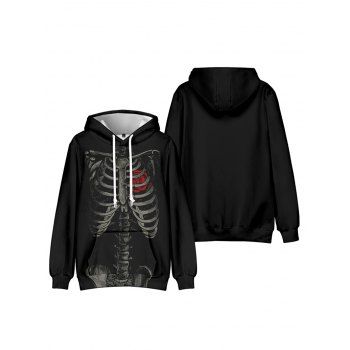 Skeleton Flower Print Halloween Hoodie Drawstring Kangaroo Pocket Casual Hoodie, Black
Skeleton Flower Print Halloween Hoodie Drawstring Kangaroo Pocket Casual Hoodie, Black