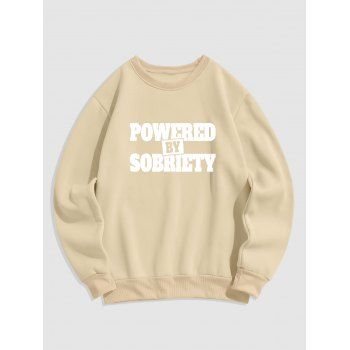 Contrast Slogan Print Fleece Lining Sweatshirt Crew Neck Casual Sweatshirt, Light coffee
Contrast Slogan Print Fleece Lining Sweatshirt Crew Neck Casual Sweatshirt, Light coffee