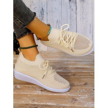 Women Breathable Flying Woven Sneakers Casual Lace Up Outdoor Shoes Lightweight Low Top Running Shoes, Light coffee
Women Breathable Flying Woven Sneakers Casual Lace Up Outdoor Shoes Lightweight Low Top Running Shoes, Light coffee