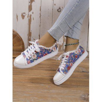 Women's Canvas Floral Sneakers Casual Lace Up Low Top Sports Shoes Comfort Walking Trainers, Multicolor
Women's Canvas Floral Sneakers Casual Lace Up Low Top Sports Shoes Comfort Walking Trainers, Multicolor