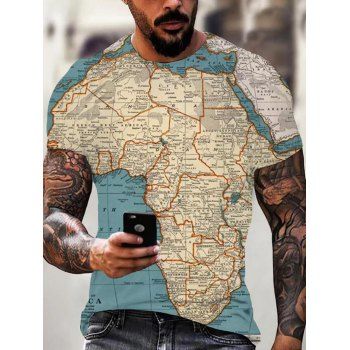 Summer T Shirt Allover World Map Print Short Sleeve T-shirt Round Neck Casual Tee, Multicolor
Summer T Shirt Allover World Map Print Short Sleeve T-shirt Round Neck Casual Tee, Multicolor