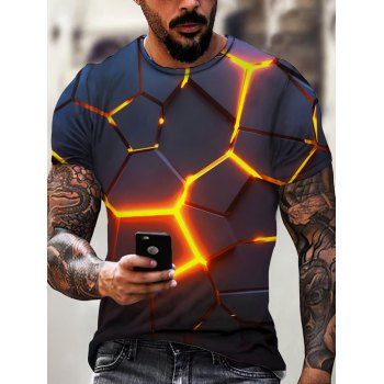 Light Digital Crack 3D Print T Shirt Short Sleeve Round Neck Casual T Shirt, Multicolor
Light Digital Crack 3D Print T Shirt Short Sleeve Round Neck Casual T Shirt, Multicolor