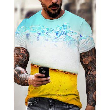 Casual T Shirt Colorblock Ice Bubble Print Round Neck Short Sleeve Summer Tee, Multicolor
Casual T Shirt Colorblock Ice Bubble Print Round Neck Short Sleeve Summer Tee, Multicolor