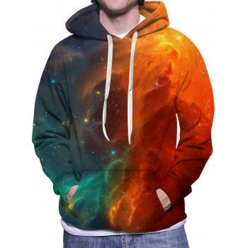 Colored Galaxy Printed Hoodie Drawstring Kangaroo Pocket Long Sleeve Sweatshirt With Hood, Multicolor
Colored Galaxy Printed Hoodie Drawstring Kangaroo Pocket Long Sleeve Sweatshirt With Hood, Multicolor