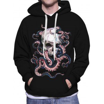 Gothic Hoodie Skull Octopus Print Drawstring Kangaroo Pocket Long Sleeve Pullover Sweatshirt With Hood, Multicolor
Gothic Hoodie Skull Octopus Print Drawstring Kangaroo Pocket Long Sleeve Pullover Sweatshirt With Hood, Multicolor