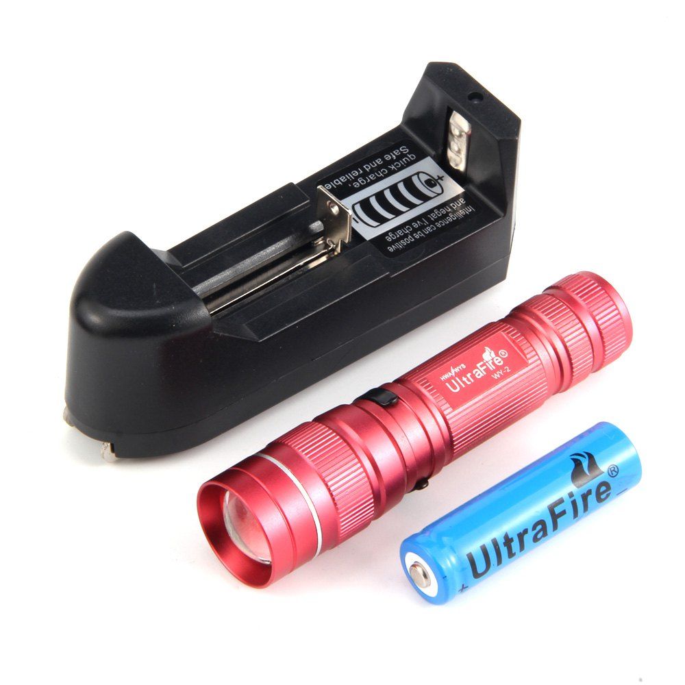 Ultrafire XPE R2 389LM 3 - STEP Compact Retractable Focus Flashlight Set, Sangria
Ultrafire XPE R2 389LM 3 - STEP Compact Retractable Focus Flashlight Set, Sangria