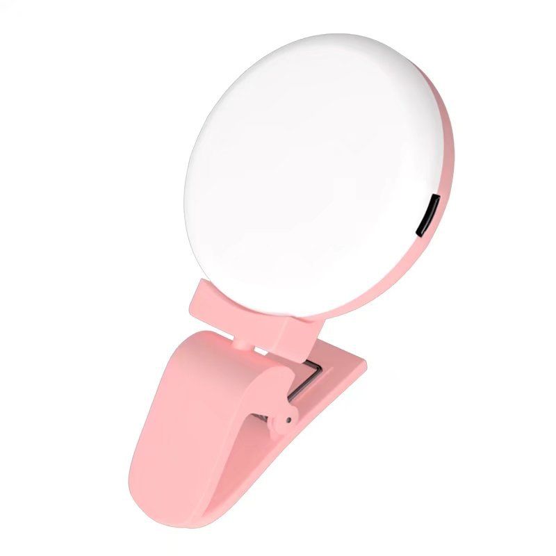 Portable LED Selfie Ring Light for Mobile Phone Camera Fill Light 100mAh Rechargeable Selfie Light for iPhone Sumsung, Pink
Portable LED Selfie Ring Light for Mobile Phone Camera Fill Light 100mAh Rechargeable Selfie Light for iPhone Sumsung, Pink
