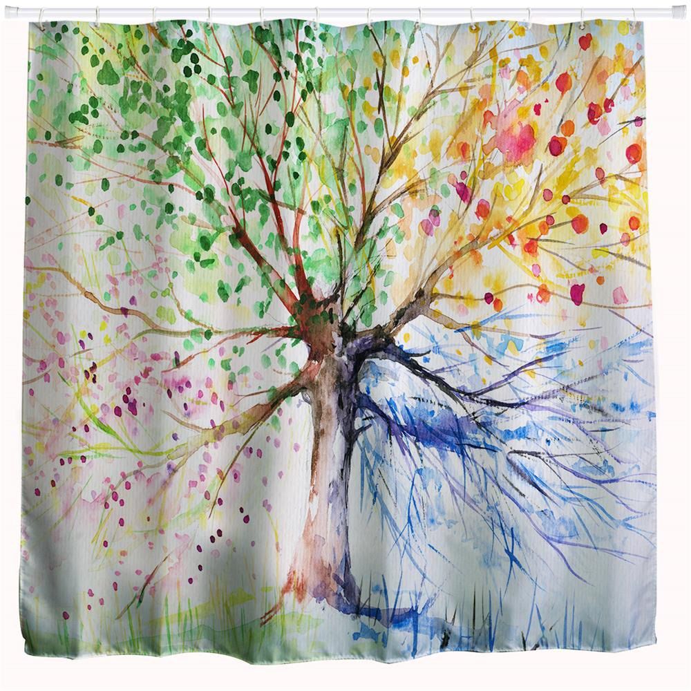 Ink Colorful Tree Polyester Shower Curtain Bathroom Curtain High Definition 3D Printing Water-Proof, Colormix
Ink Colorful Tree Polyester Shower Curtain Bathroom Curtain High Definition 3D Printing Water-Proof, Colormix