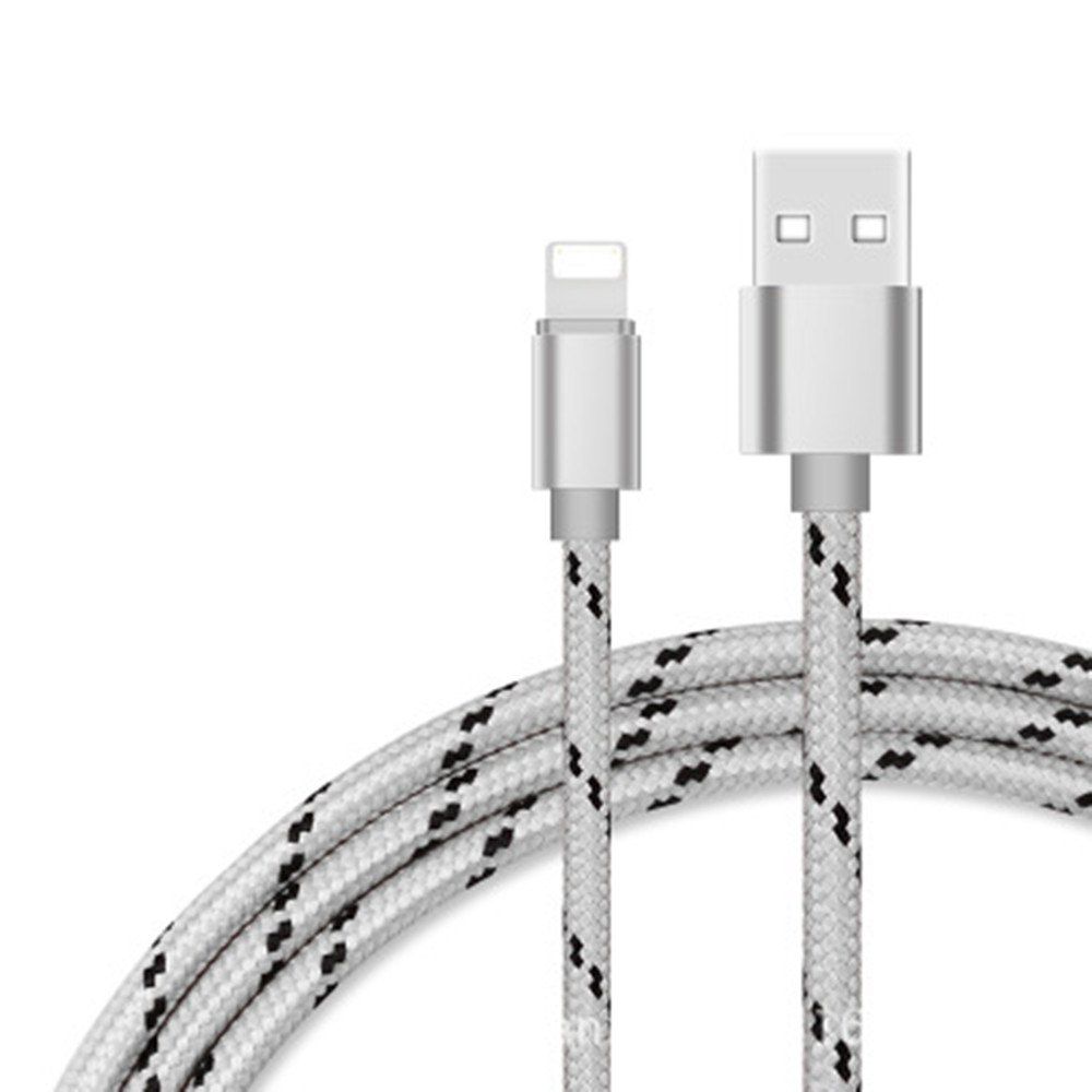 

For iPhone Cable to USB Cable Gold Cord -Sync for iOS iPhone Charging Charger Cable For iPhone 7/SE/6s/6/ 5, Gray