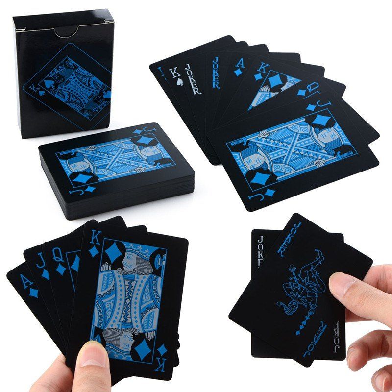 Creative Black Plastic PVC Poker Waterproof Magic Playing Cards Table Game Sets 54pcs
Creative Black Plastic PVC Poker Waterproof Magic Playing Cards Table Game Sets 54pcs