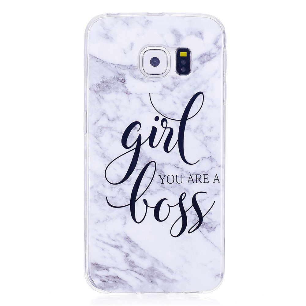 

Girl Characters Fashion Marble Soft TPU Phone Case for Samsung Galaxy S6, White