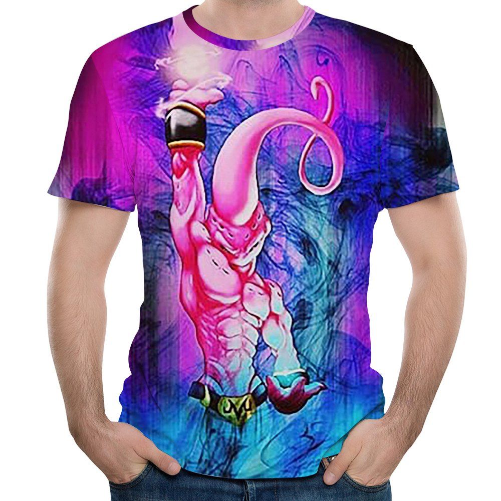 2018 Summer Men's 3D Digital Print Fashion Round Neck Short-sleeve T-Shirt, Multi-a
2018 Summer Men's 3D Digital Print Fashion Round Neck Short-sleeve T-Shirt, Multi-a