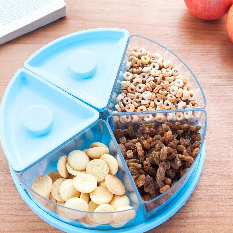 Modern Living Room with Lid Moisture Snacks Dried Fruit Plate Five Sealed, Deep sky blue
Modern Living Room with Lid Moisture Snacks Dried Fruit Plate Five Sealed, Deep sky blue