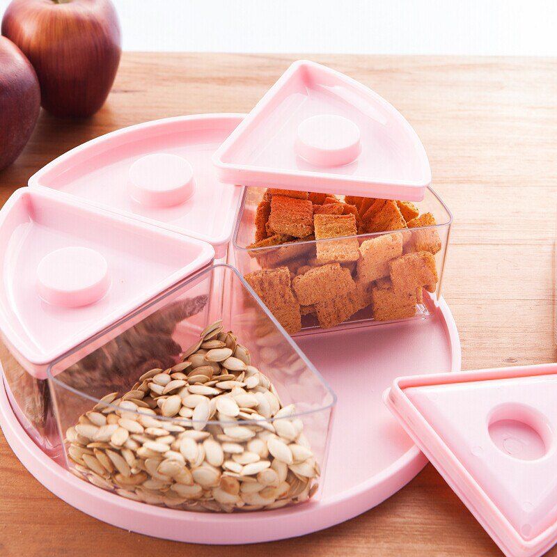 Modern Living Room with Lid Moisture Snacks Dried Fruit Plate Five Sealed, Light pink
Modern Living Room with Lid Moisture Snacks Dried Fruit Plate Five Sealed, Light pink