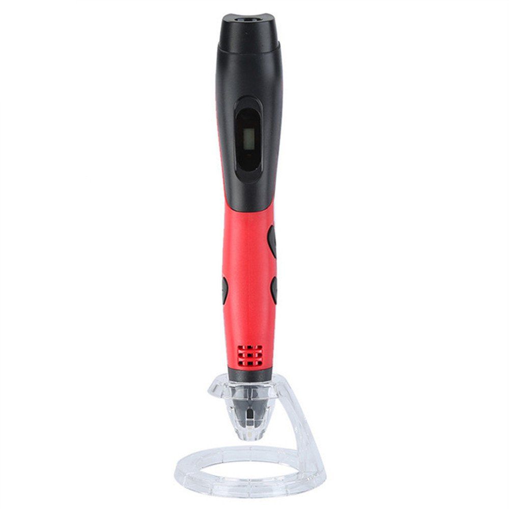Premium 3D Printing Pen for 3D Modeling Education PLA Filament Support, Red