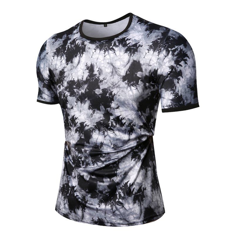 Summer Repair and Fashion Printing Round Collar Men Short Sleeve T-shirts, Multi
Summer Repair and Fashion Printing Round Collar Men Short Sleeve T-shirts, Multi