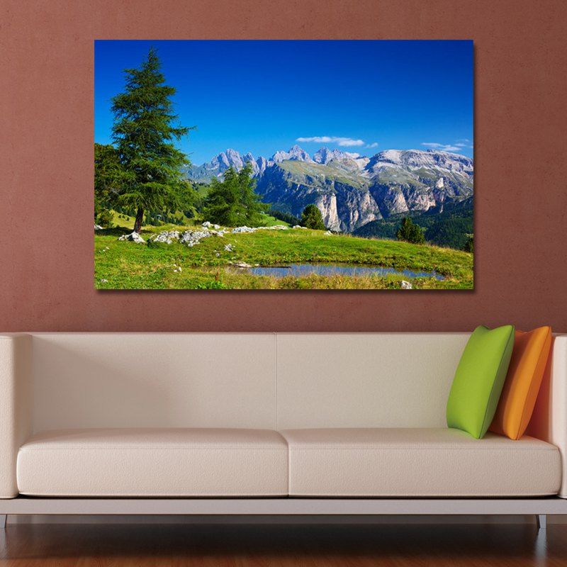 WP7JMVEA Photography Hilltop Landscape Print Art, Multi