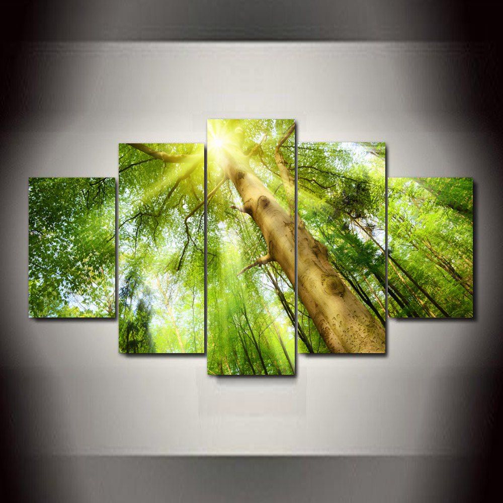 Big Tree Sunlight Frameless Printed Canvas Wall Art Paintings 5PCS, Multi-a
Big Tree Sunlight Frameless Printed Canvas Wall Art Paintings 5PCS, Multi-a