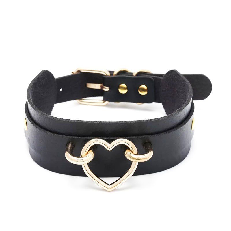 New Style Wild Personality Super Cool Double Deck PU Leather Bound Collar, Black
New Style Wild Personality Super Cool Double Deck PU Leather Bound Collar, Black