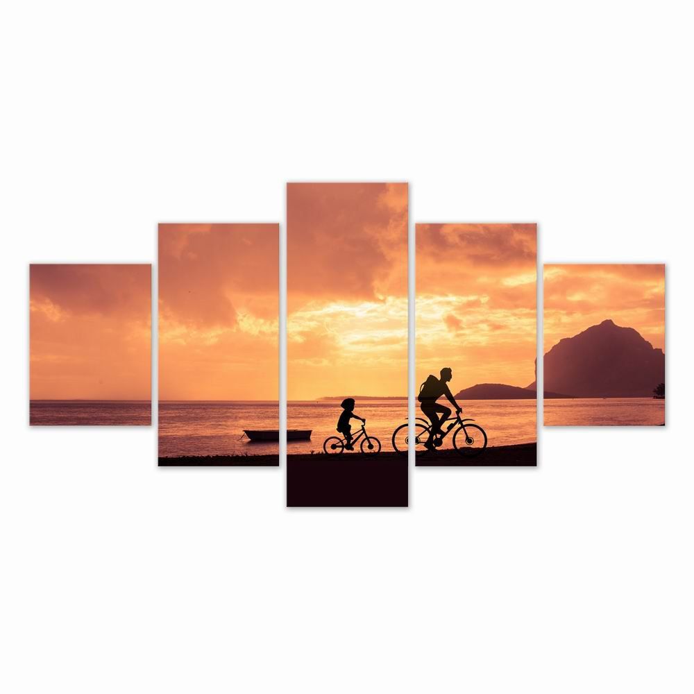 W316 Riding in the Sunset Unframed Wall Canvas Prints for Home Decorations 5PCS, Multi-a
W316 Riding in the Sunset Unframed Wall Canvas Prints for Home Decorations 5PCS, Multi-a