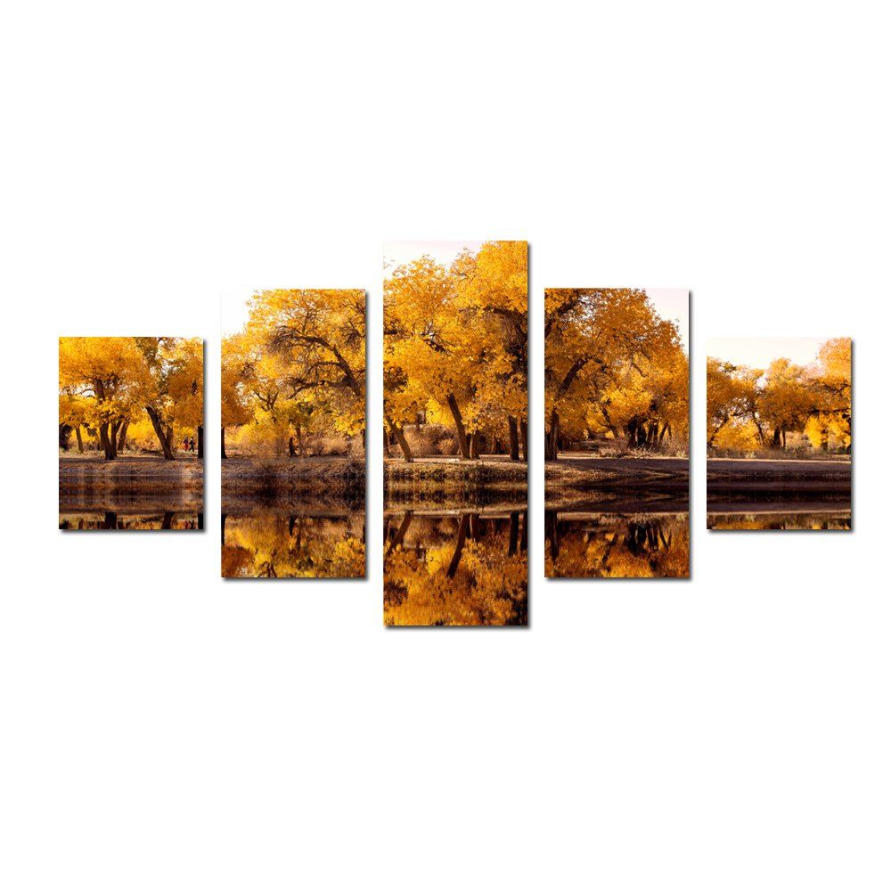 W330 Lake and Trees Unframed Wall Canvas Prints for Home Decorations 5PCS, Multi-a
W330 Lake and Trees Unframed Wall Canvas Prints for Home Decorations 5PCS, Multi-a