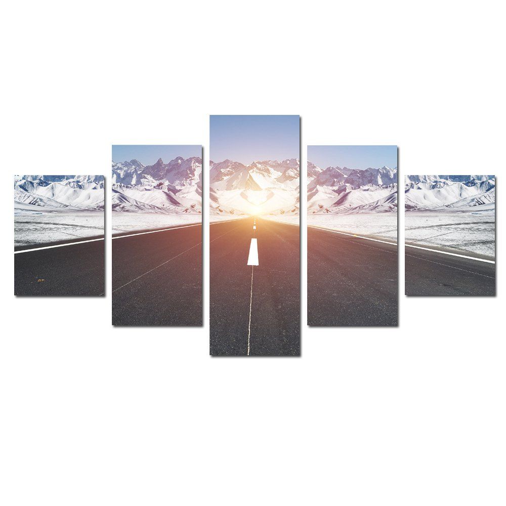 W343 Road and Snow Mountain Unframed Wall Canvas Prints Home Decorations 5PCS, Multi-a
W343 Road and Snow Mountain Unframed Wall Canvas Prints Home Decorations 5PCS, Multi-a