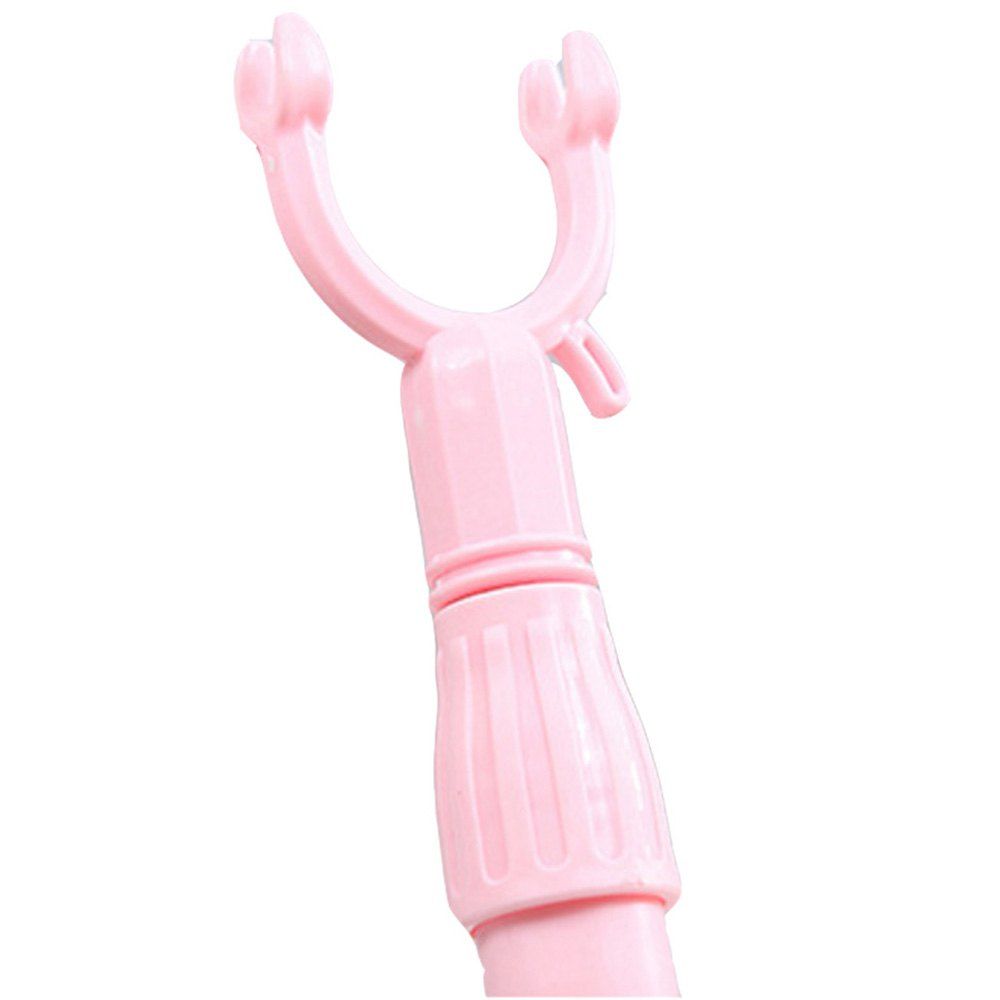 

Strong Clothes Hooks Hanger Adjustable Clothesline Pole, Pig pink