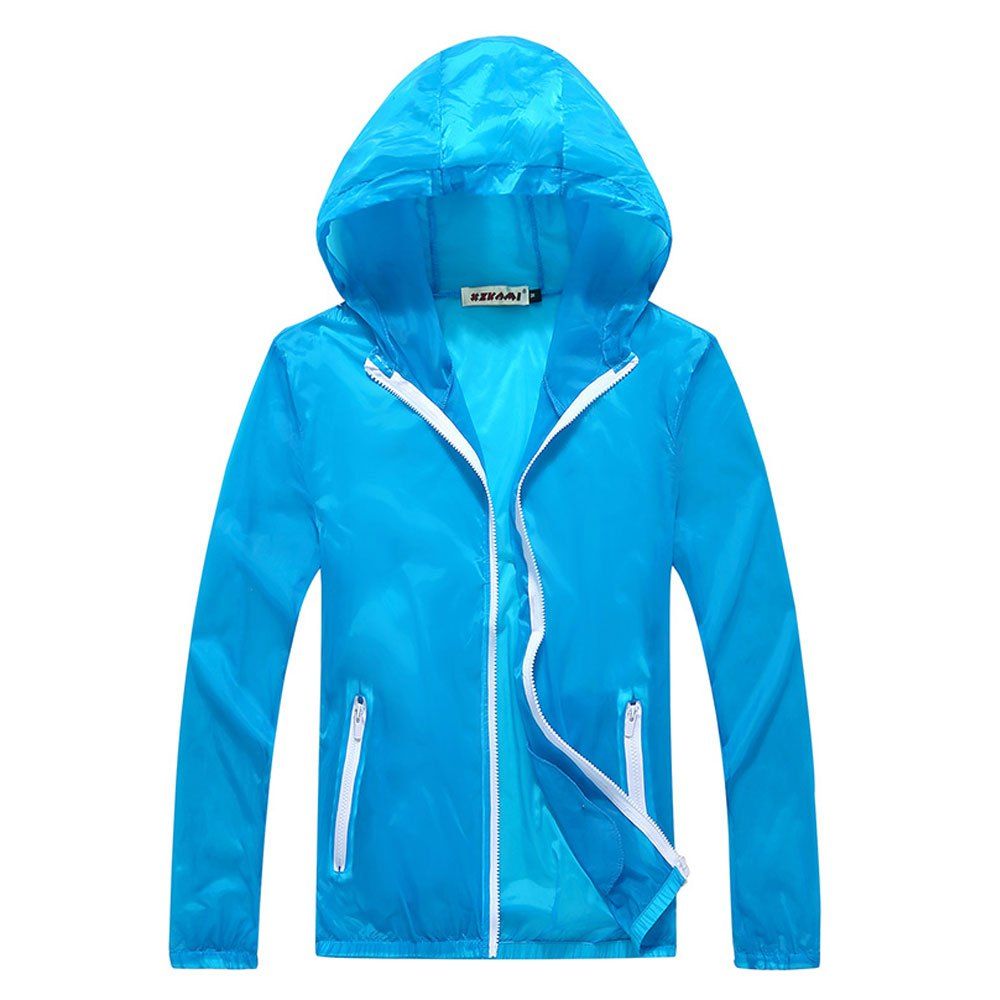 Men and Women Summer Thin Skin Clothes Dry Exercise Sun Protection Jacket, Coral blue
Men and Women Summer Thin Skin Clothes Dry Exercise Sun Protection Jacket, Coral blue