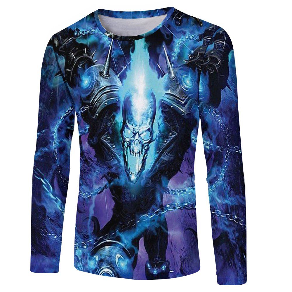 3D Printed Men's Long Sleeve for Fashion Spring and Autumn Giants T-shirt, Light steel blue
3D Printed Men's Long Sleeve for Fashion Spring and Autumn Giants T-shirt, Light steel blue