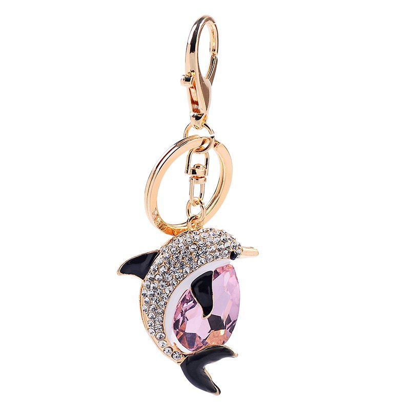 EASYA Cute Dolphin Sparkling Charm Blingbling Keychain Crystal Rhinestone Pendan, Misty rose
EASYA Cute Dolphin Sparkling Charm Blingbling Keychain Crystal Rhinestone Pendan, Misty rose
