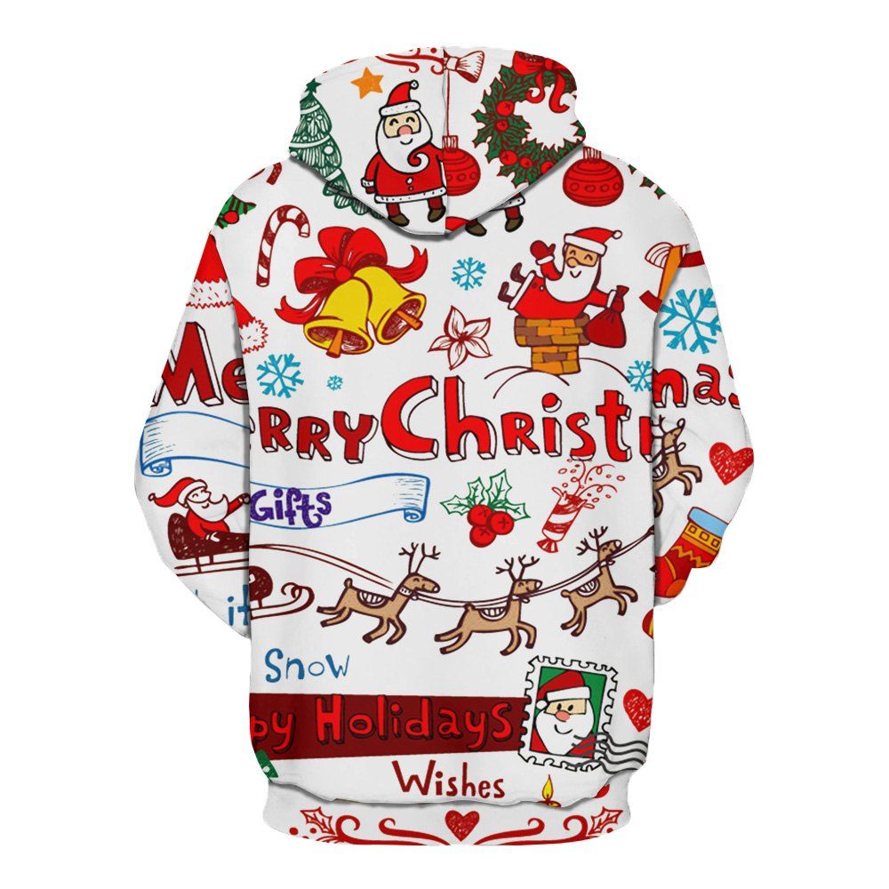 Men's New 3D Christmas Pattern Print Long Sleeve Patch Pocket Hoodie Sweater, Multi
Men's New 3D Christmas Pattern Print Long Sleeve Patch Pocket Hoodie Sweater, Multi