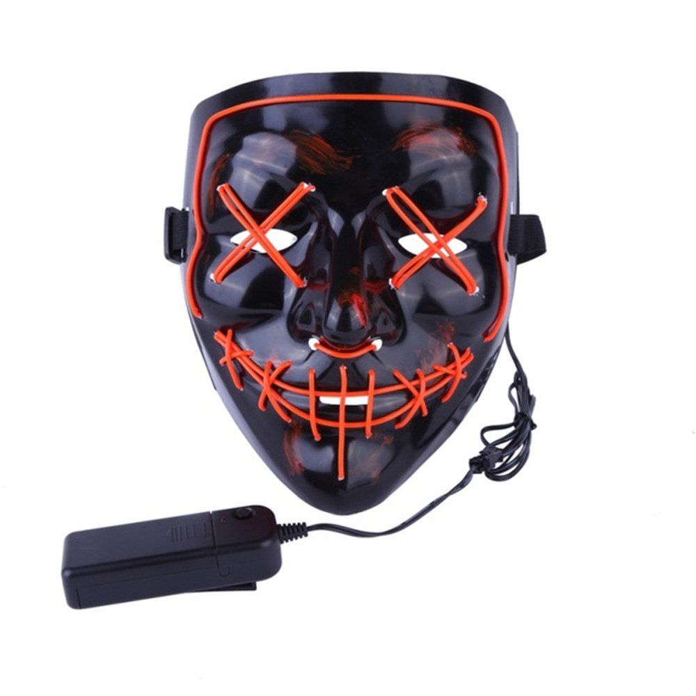 Halloween Mask LED Light Up Funny Mask, Red 
Halloween Mask LED Light Up Funny Mask, Red