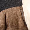 Mignon Épaissé Double-Deck Woolen Turn-Down Collar manteau à manches longues pour les femmes - Gris Clair 2XL