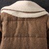 Cute Thicken Double-Deck Woolen Turn-Down Collar Long Sleeve Coat For Women - LIGHT GRAY 2XL