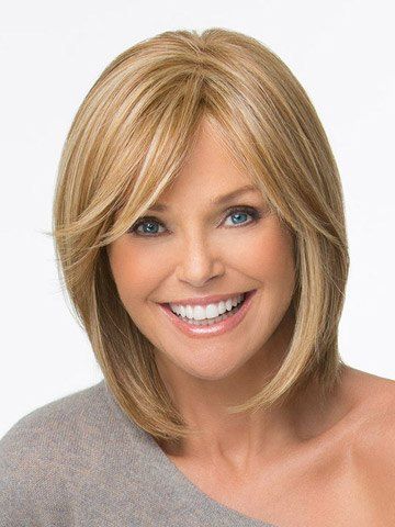 

Bob Hairstyle Side Bang Fluffy Medium Straight Heat Resistant Charming Women's Synthetic Blonde Wig, Colormix