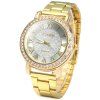 YTwatch Golden Color Montre à quartz féminin Montre bracelet en diamant luxueux - d'or 