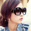 Stylish Full Frame Anti-UV Women's Sunglasses - Noir 