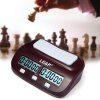 LEAP PQ9907S Horloge électronique d'échecs I-go Compte à rebours pour la compétition - Rouge vineux 