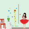 Sweet Chic Home Decoration PVC Sunflower Pattern Height Stickers - multicolore 