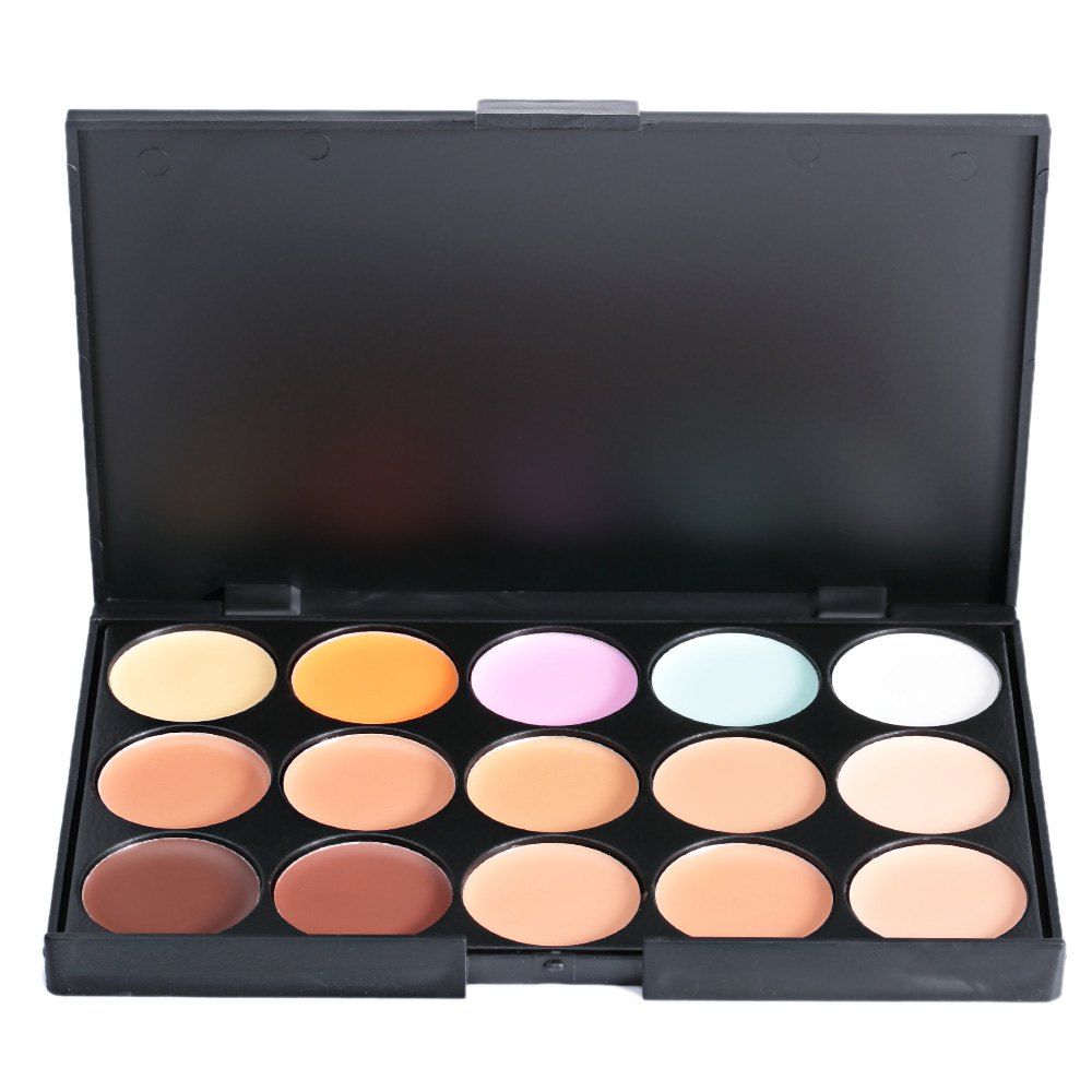 Cosmetic 15 Colors Matte Concealer Camouflage Makeup Palette - AS THE PICTURE 