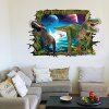 Cute 3D Dinosaur Removable Wall Sticker For Living Room - multicolore 