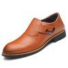 Chaussures confortables de couleur unie pour hommes - Brun EU 44