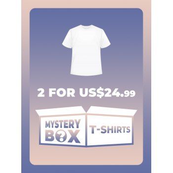 

DRESSLILY MYSTERY BOX of 2 Men T-shirts, Multicolor