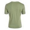 T-shirt de Base Simple Décontracté en Couleur Unie à Manches Courtes - Vert clair XL