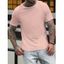 T-shirt de Base d'Eté Décontracté en Couleur de Bonbon à Manches Courtes - Rose clair M