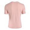 T-shirt de Base d'Eté Décontracté en Couleur de Bonbon à Manches Courtes - Rose clair XL