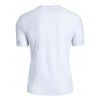 T-shirt D'Eté de Base Décontracté en Coton en Couleur Unie à Manches Courtes - Blanc S