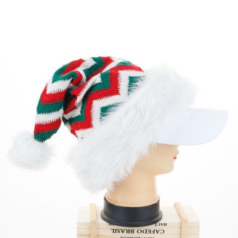 Christmas Hat Zig Zag Faux Fur Trendy Hat